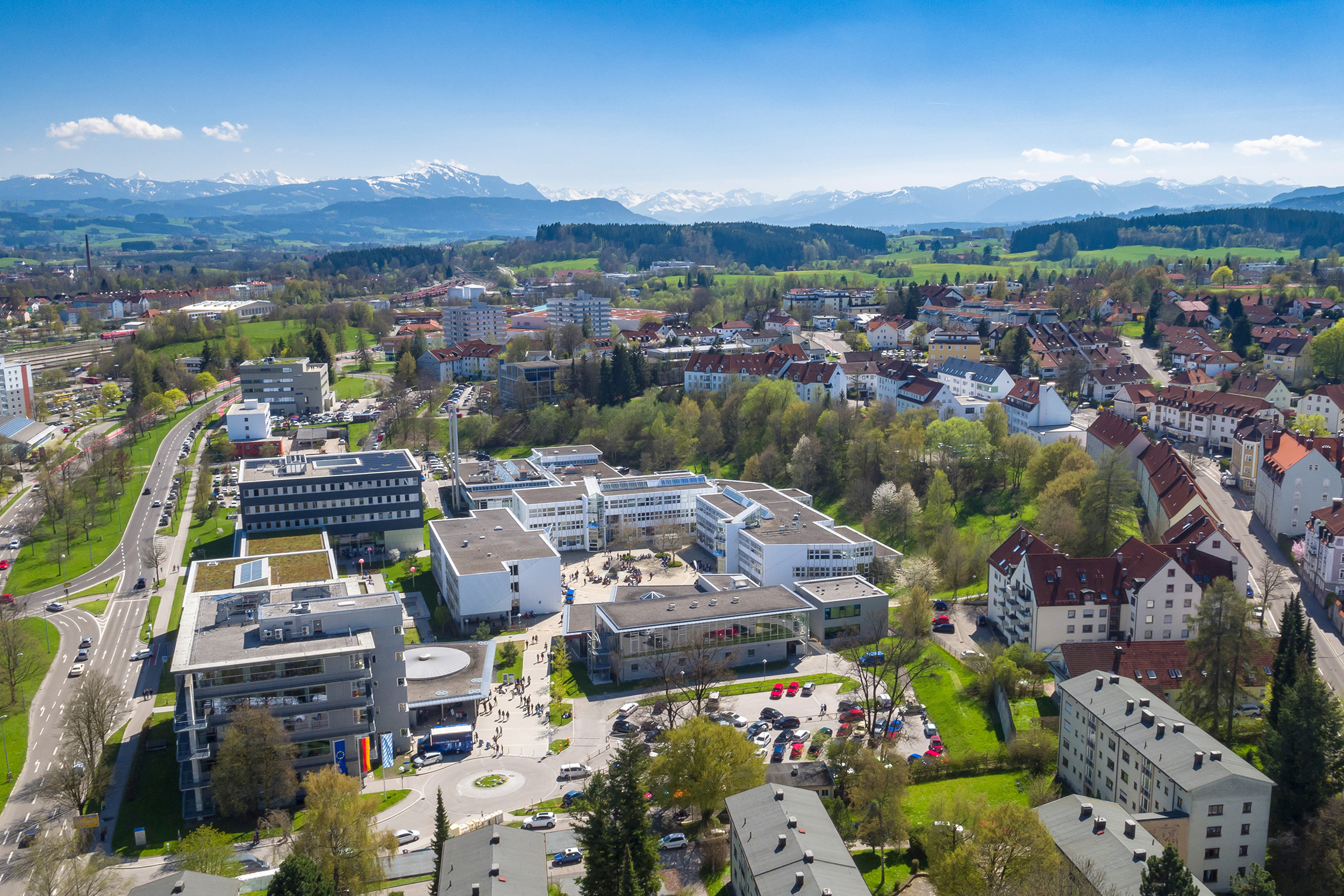 Luftaufnahme der Hochschule Kempten